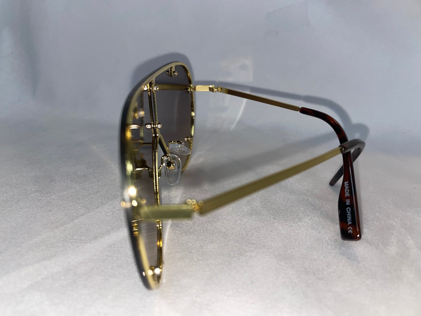 Brown Aviator Sunglasses