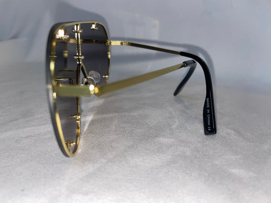 Black Aviator Sunglasses